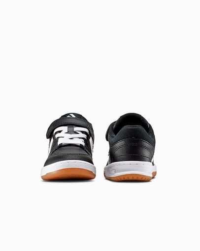 CL98 Easy-On Black/White/Black, Heel View