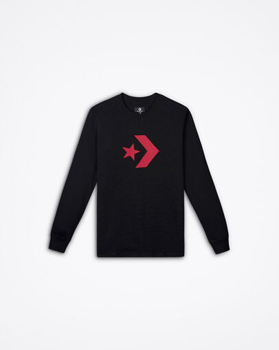 Converse Waffle Men&rsquo;s Crew Converse Black, Front View