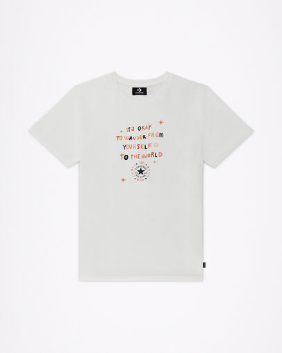 T-shirt boyfriend Chuck Taylor Wander Aigrette, Front View