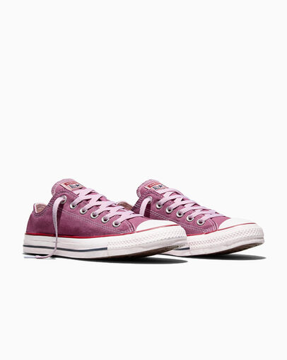 Chuck Taylor All Star Dip Dye Wide Width Mesa Rose Dyed, Top and Side View