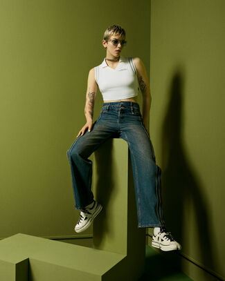 Converse x Feng Chen Wang Polo White/Arctic Ice, Front View