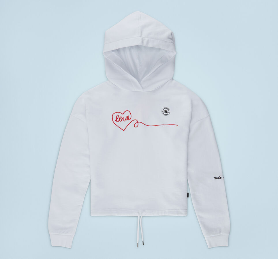 Chuck Taylor Love Pullover Hoodie White