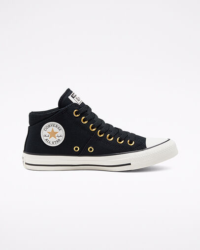 Chuck Taylor All Star Madison Black/White/Gold, Outer Side View