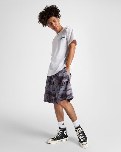 Palm Tree T-Shirt White, Back View