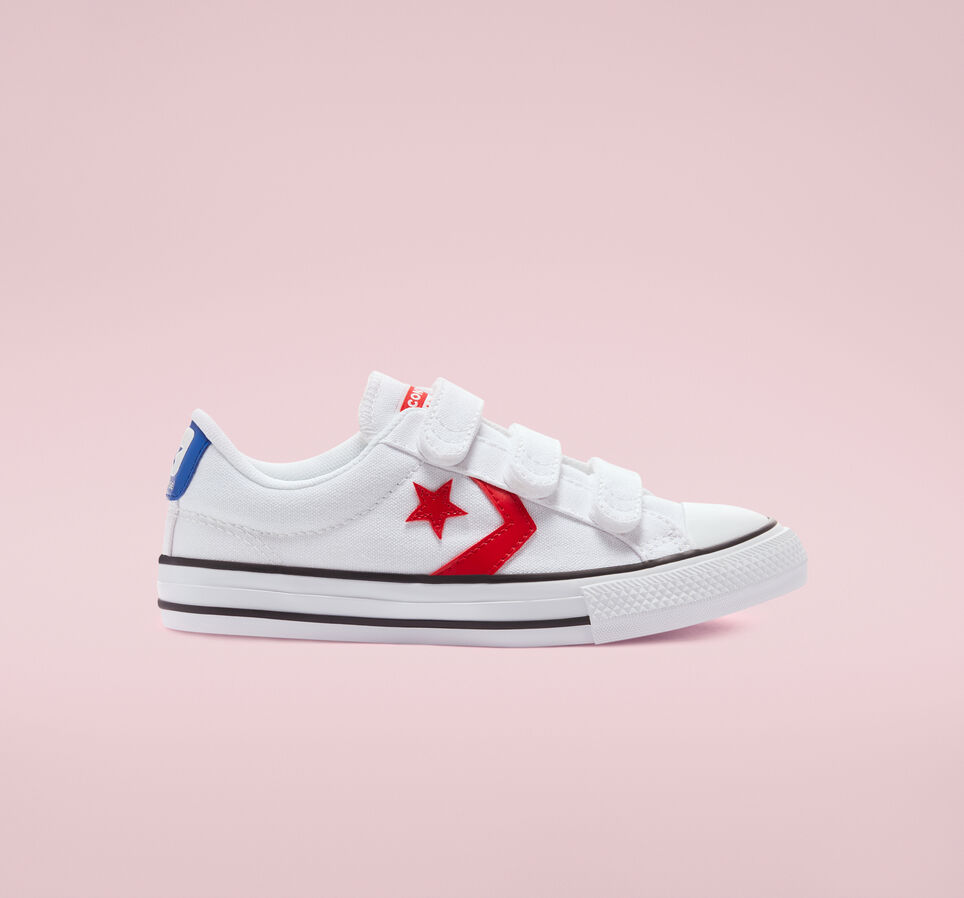 Varsity Canvas Easy-On Star Player Blanco/Rojo universitario/Azul