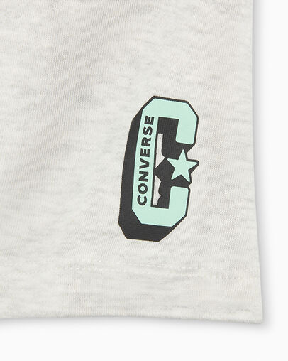 Retro Remix T-Shirt and Shorts Set Birch Heather, Detail View