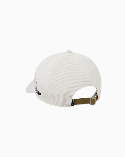 Corduroy Chuck Strapback Hat Egret, 3/4 View