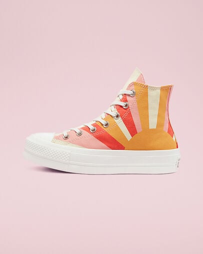 Chuck Taylor All Star Lift Platform Summer Spirit Sunflower Gold/Bright Poppy, Inner Side View