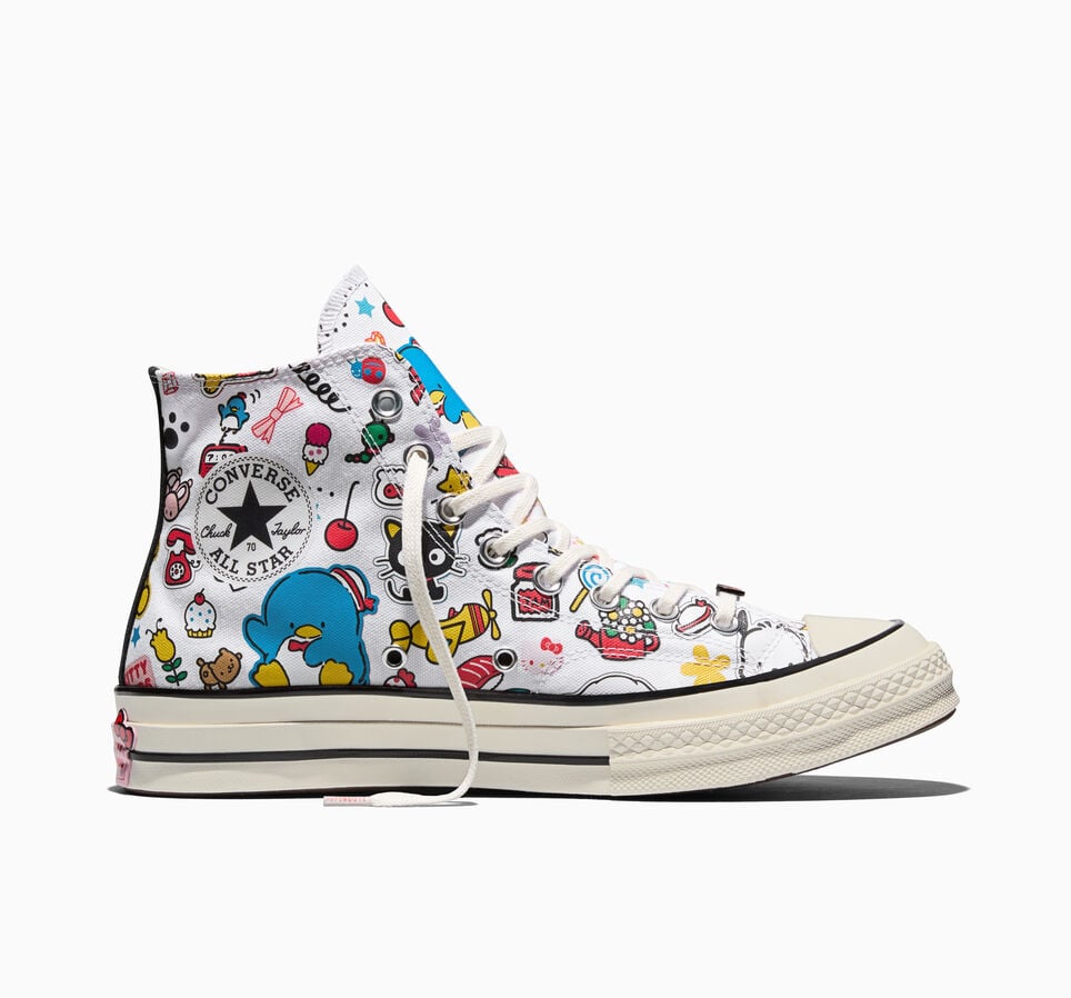 Converse x Hello Kitty And Friends Chuck 70 Stickers White/Pink/Green