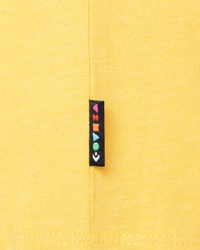 Converse Shapes Graphic Box T-Shirt Gold Dart Heather, Detail View