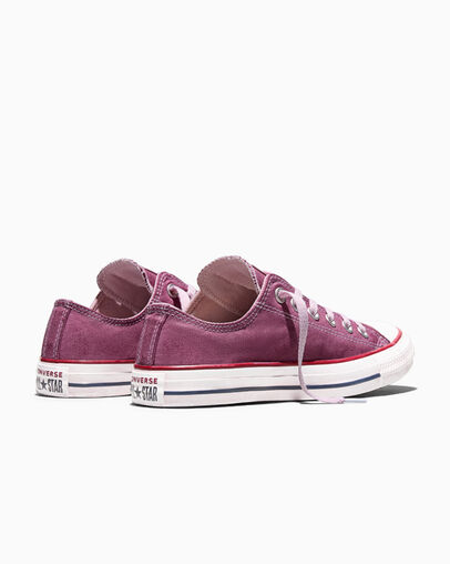 Chuck Taylor All Star Dip Dye Wide Width Mesa Rose Dyed, Heel View