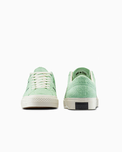 One Star Academy Pro Suede Resplandor &aacute;cido/Garza/Negro, Heel View