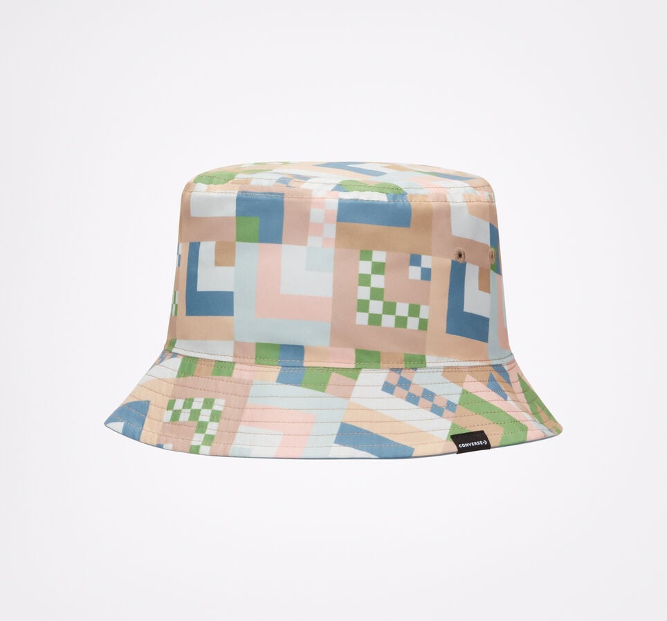 Reversible Bucket Hat Aop Multi/Indigo Oxide