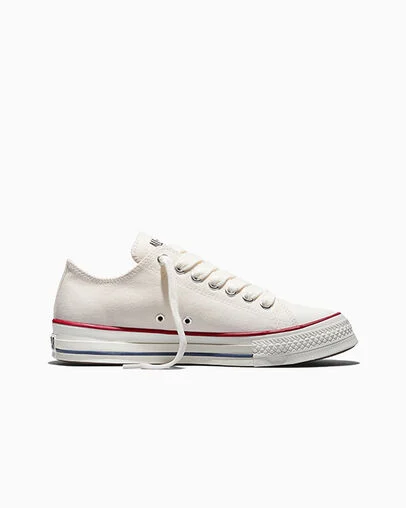 Chuck Taylor Throwback Vintage White/Red/Blue, Outer Side View