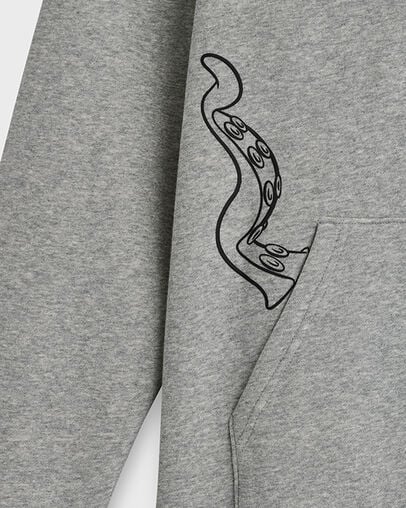 Converse x Minions Standard Fit Hoodie Vintage Grey Heather, Detail View