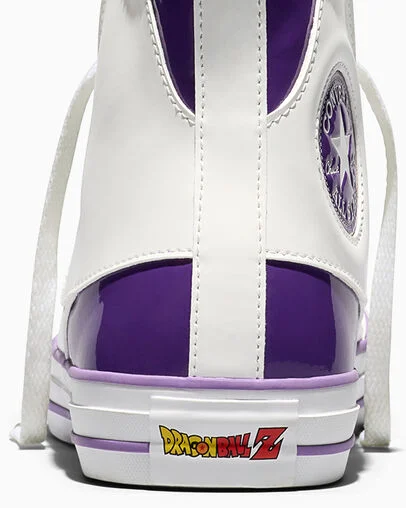 Converse Chuck Taylor All Star x Dragon Ball Z Frieza Lucent White/Tillandsia Purple, Detail Angle View