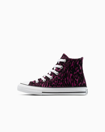 Chuck Taylor All Star Flocked Leopard Print Frozen Acai/White/Black, Inner Side View