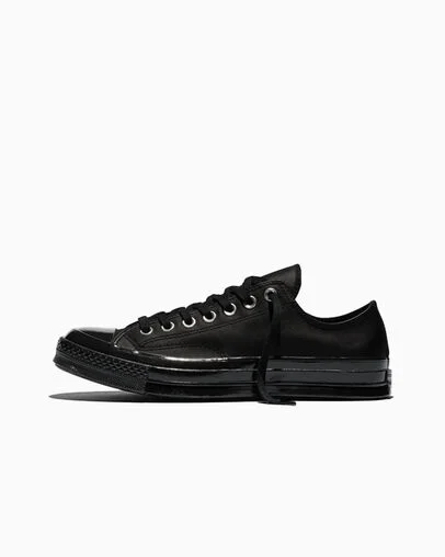 Chuck 70 Leather Black/Black/Black, Inner Side View