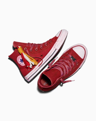 Chuck Taylor All Star Patriotic Country Red Dyed, Angled View