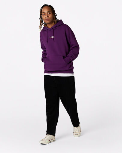CONS Pullover Hoodie Nightfall Violet, Full Body View