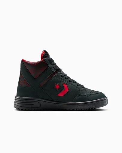 Converse x NARUTO SHIPPUDEN Itachi Weapon Black/Red/Moonbathe, Outer Side View