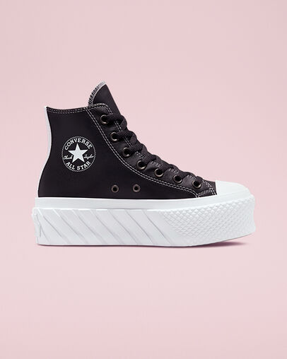 Chuck Taylor All Star Lift 2X Platform Matte Metallic Bufera/Slate Sage/Bianco, Outer Side View