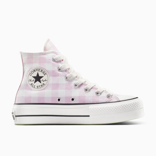 Converse Chuck Taylor All Star Lift Platform Gingham Vintage White/summit Pink – A13663C