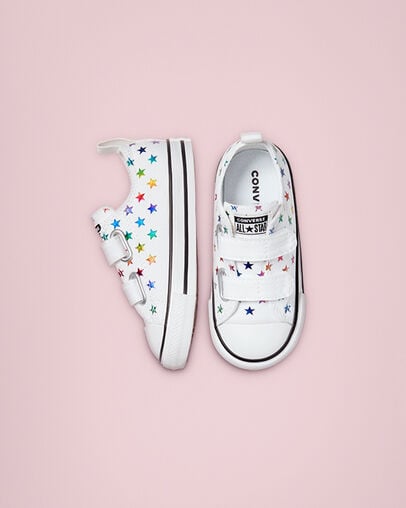 Chuck Taylor All Star Easy-On Archive Foil White/Black/White, Top and Side View