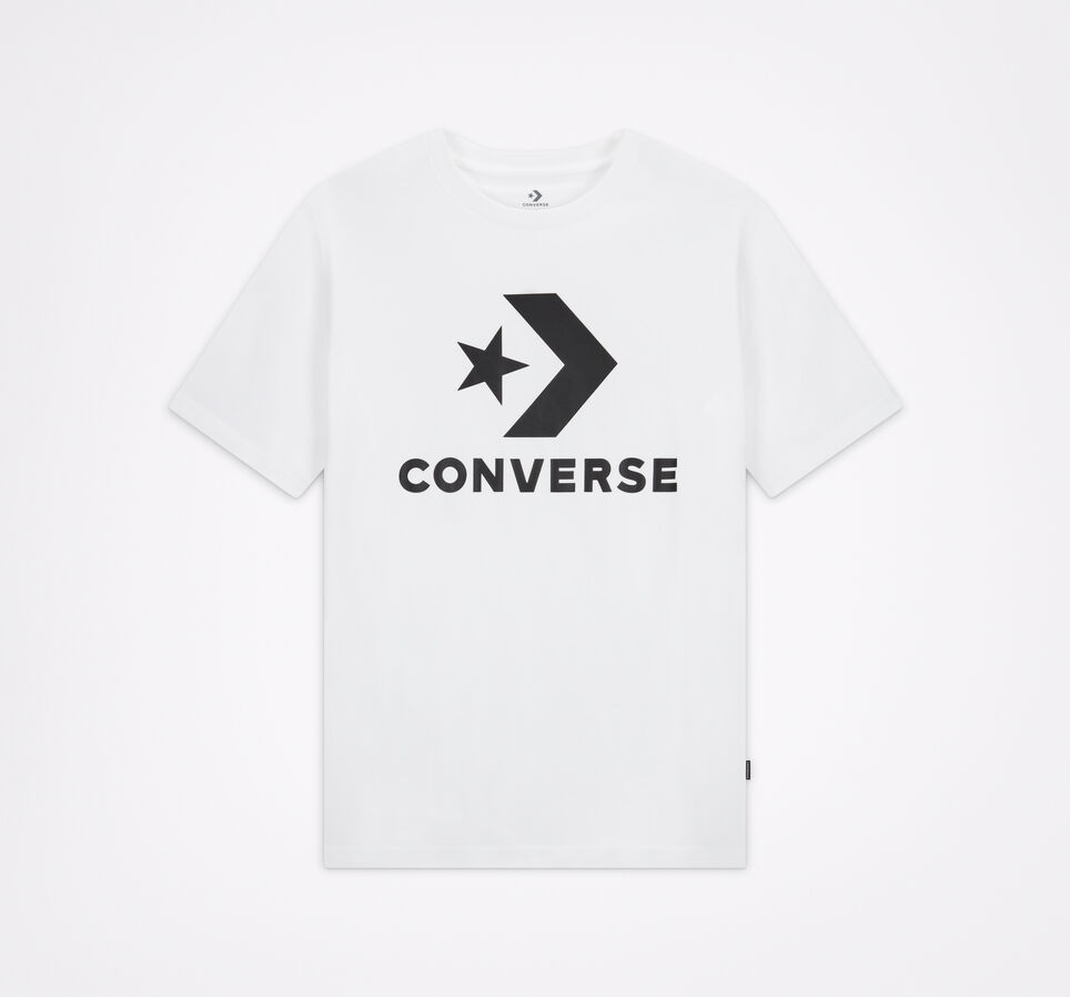 Star Chevron Crew Neck T-Shirt White