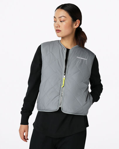 Wendbare Sherpa-Weste Limestone Grey Multi