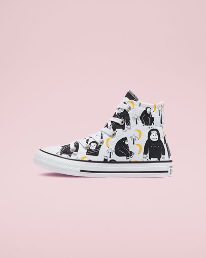 Chuck Taylor All Star Animal Print White/Black/Yellow, Inner Side View