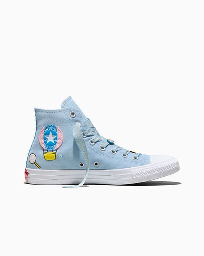 Converse x Hello Kitty And Friends Chuck Taylor All Star Cinnamoroll Baby Blue/White/Pink, Outer Side View