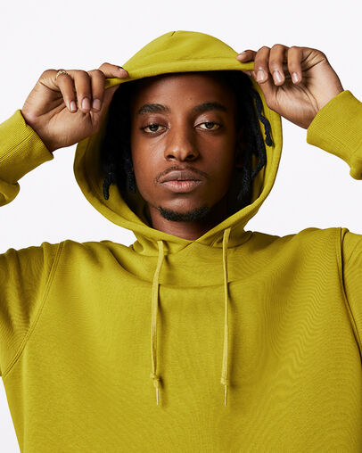 Free World Graphic Pullover Hoodie Moss, Detail View