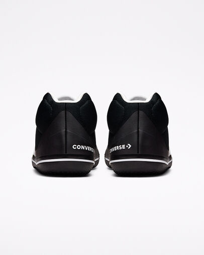 All Star BB EVO Between the Lines Black/White/Black, Heel View