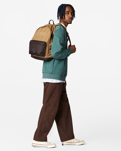 CONS Go 2 Rugzak Sand Dune/Velvet Brown, Front View