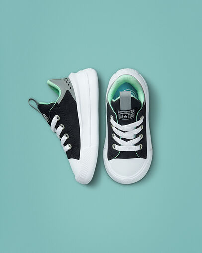 Chuck Taylor All Star Ultra Black/Ash Stone/Prism Green, Top and Side View