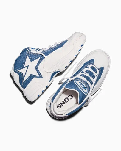 CONS Blue Federal Blue/Vintage White, Angled View