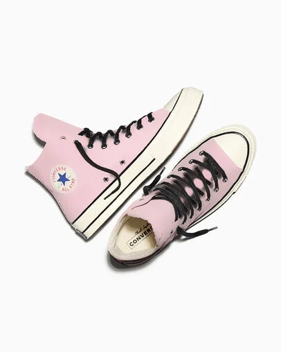Chuck 70 Stars New Found Bloom Pink/Egret/Black, Angled View