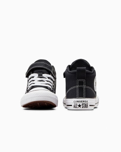 Chuck Taylor All Star Malden Street Canvas Easy-On Black/Black/White, Heel View