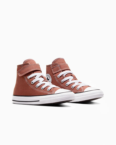 Chuck Taylor All Star Easy-On In A Nutshell Brown /White/Black, Top and Side View