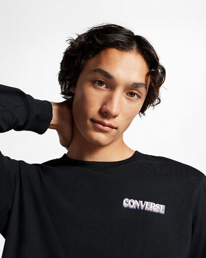 All Star Winter Chill Long-Sleeve T-Shirt Converse Black, Detail View