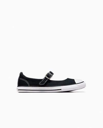 Chuck Taylor All Star Dainty Mary Jane Black/White/Black, Outer Side View