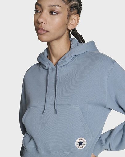 Chuck Taylor All Star Cropped Hoodie Yeti Breath Blue