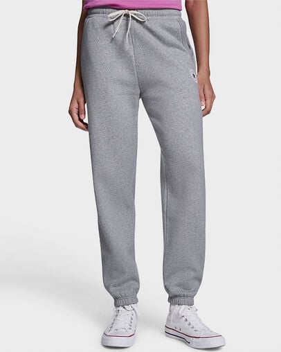 Retro Chuck Taylor Patch Joggers Vintage Grey Heather, Front View