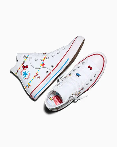 Converse x Hello Kitty And Friends Chuck Taylor All Star Charmed White/Red/Yellow, Angled View