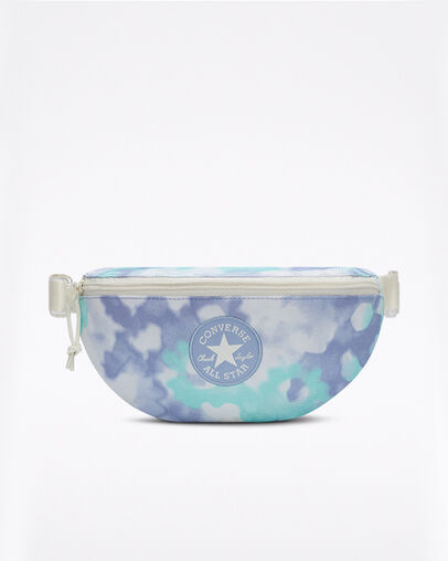 Lightweight Hands-Free Sling Pack Serene Sapphire Flora, Front View