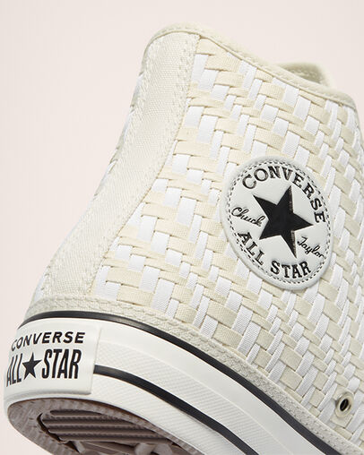 Chuck Taylor All Star Tonal Weaving White/Black/Black, Detail Angle View