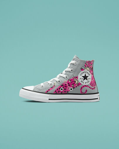 Chuck Taylor All Star Jungle Cats Ash Stone/Mason/Prime Pink, Inner Side View