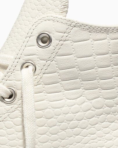 All Star Lift Platform Crocodile Egret/Egret/Vintage White, Detail Angle View