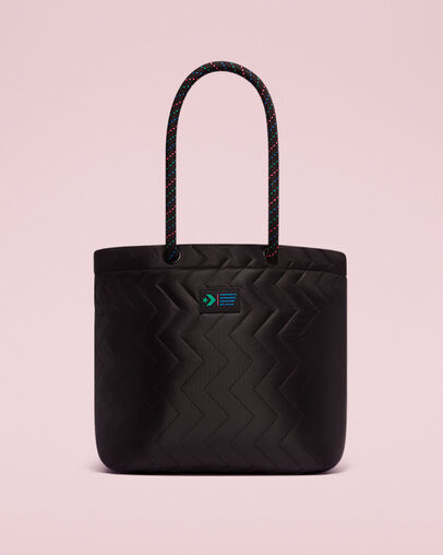 Sac fourre-tout matelass&eacute; Noir Converse, Front View